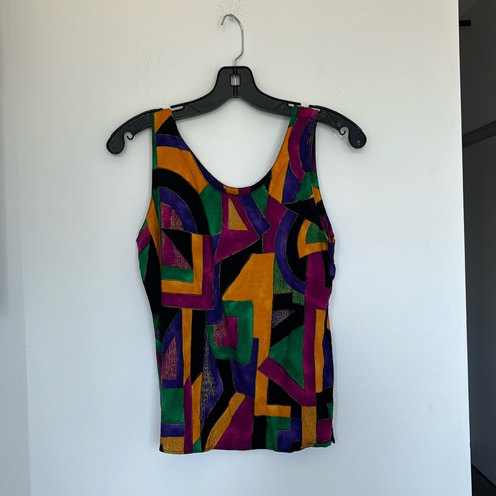 Vintage 90’s mosaic Hit or Miss top - size S